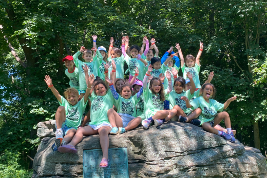 kids at park during summer camp